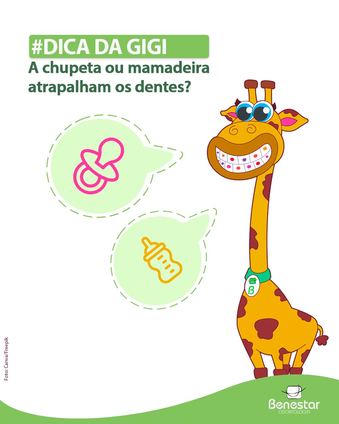 Chupeta ou mamadeira atrapalham os dentes?